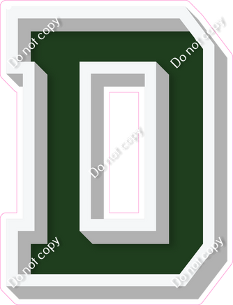 VA 18" Individuals - Flat Hunter Green D
