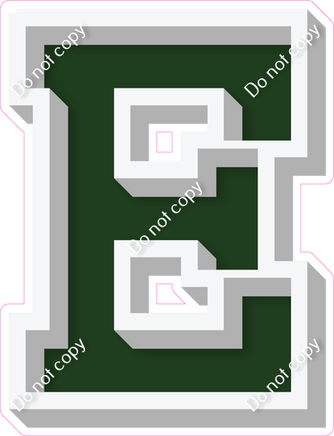 VA 18" Individuals - Flat Hunter Green E
