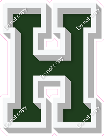 VA 18" Individuals - Flat Hunter Green H