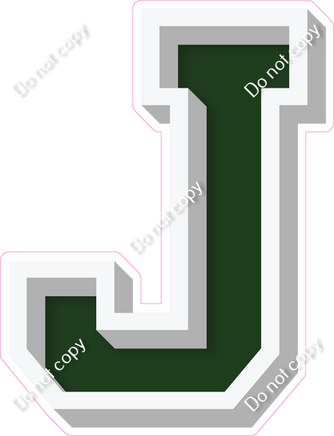 VA 18" Individuals - Flat Hunter Green J