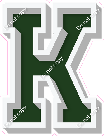 VA 18" Individuals - Flat Hunter Green K