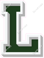 VA 18" Individuals - Flat Hunter Green L