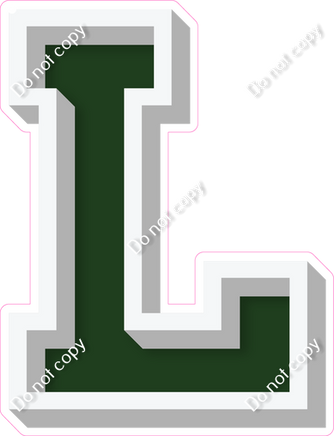 VA 18" Individuals - Flat Hunter Green L
