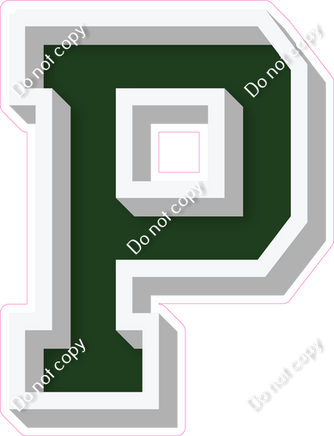 VA 18" Individuals - Flat Hunter Green P