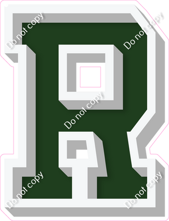 VA 18" Individuals - Flat Hunter Green R