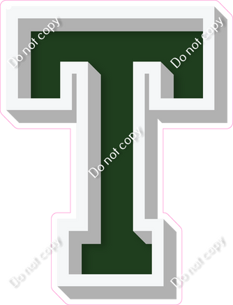 VA 18" Individuals - Flat Hunter Green T