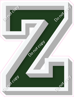 VA 18" Individuals - Flat Hunter Green Z