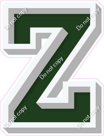 VA 18" Individuals - Flat Hunter Green Z