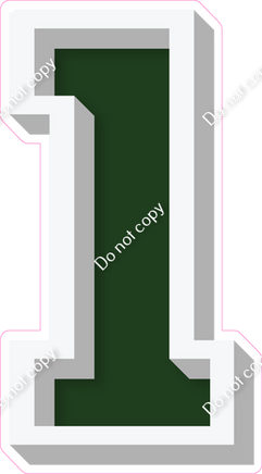 VA 18" Individuals - Flat Hunter Green 1