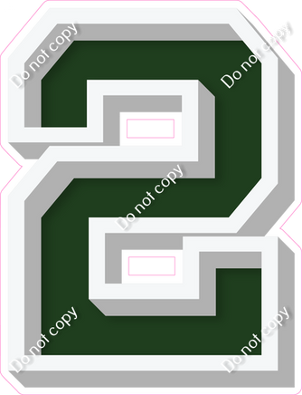 VA 18" Individuals - Flat Hunter Green 2