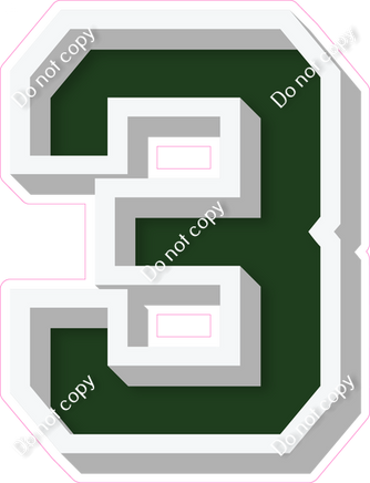 VA 18" Individuals - Flat Hunter Green 3