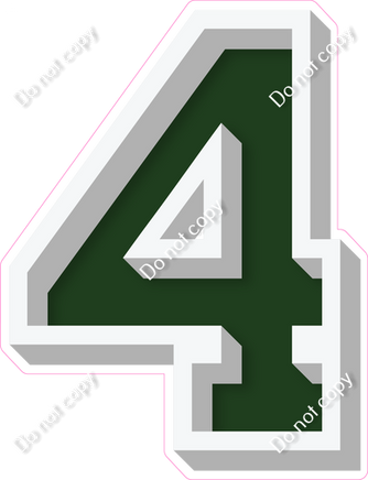 VA 18" Individuals - Flat Hunter Green 4
