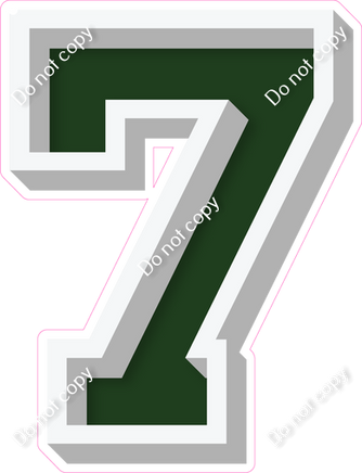 VA 18" Individuals - Flat Hunter Green 7
