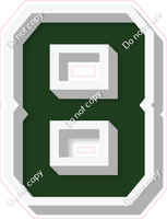 VA 18" Individuals - Flat Hunter Green 8
