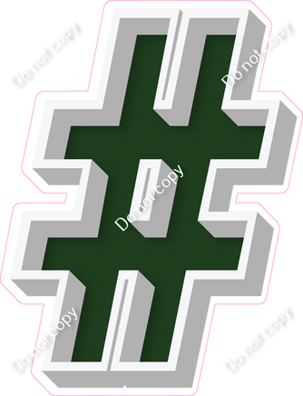 VA 18" Individuals - Flat Hunter Green #