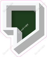 VA 18" Individuals - Flat Hunter Green Apostrophe
