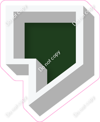 VA 18" Individuals - Flat Hunter Green Apostrophe