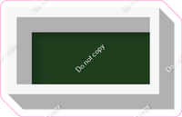 VA 18" Individuals - Flat Hunter Green Dash
