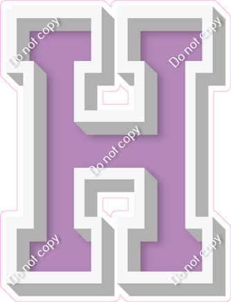 VA 18" Individuals - Flat Lavender H