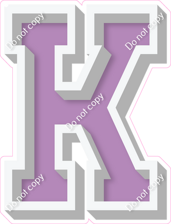 VA 18" Individuals - Flat Lavender K