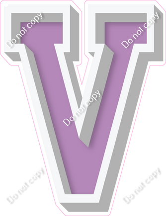 VA 18" Individuals - Flat Lavender V