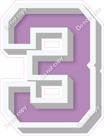 VA 18" Individuals - Flat Lavender 3