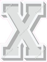 VA 18" Individuals - Flat Light Grey X