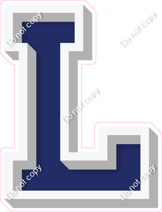 VA 18" Individuals - Flat Navy Blue L