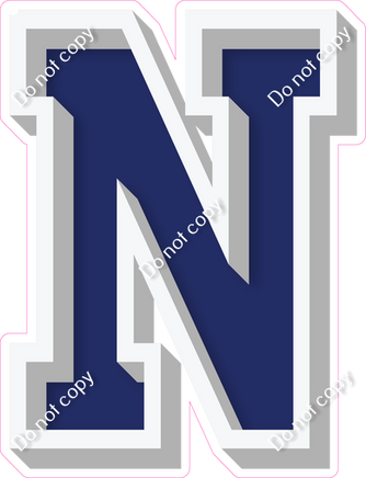 VA 18" Individuals - Flat Navy Blue N
