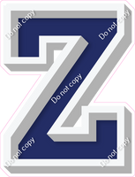 VA 18" Individuals - Flat Navy Blue Z