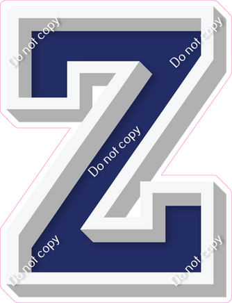 VA 18" Individuals - Flat Navy Blue Z