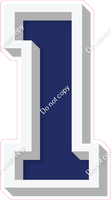 VA 18" Individuals - Flat Navy Blue 1