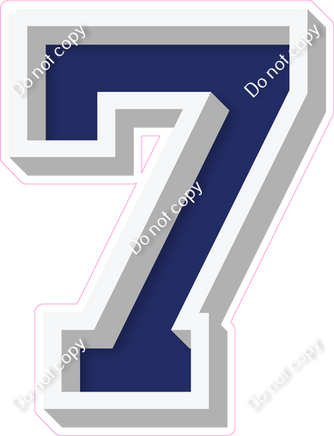 VA 18" Individuals - Flat Navy Blue 7