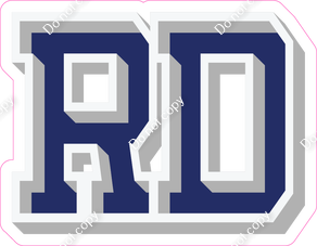 VA 18" Individuals - Flat Navy Blue RD