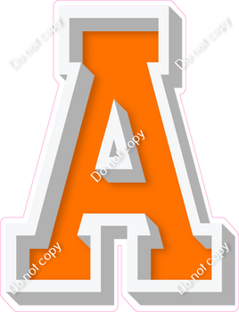VA 18" Individuals - Flat Orange A