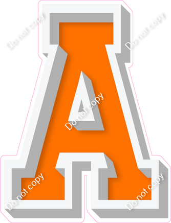 VA 18" Individuals - Flat Orange A