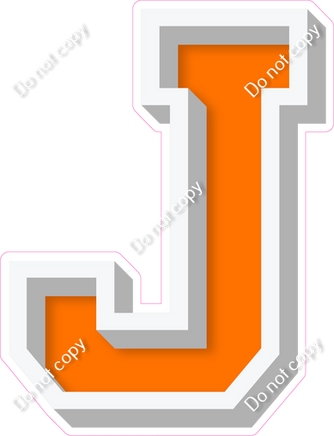 VA 18" Individuals - Flat Orange J