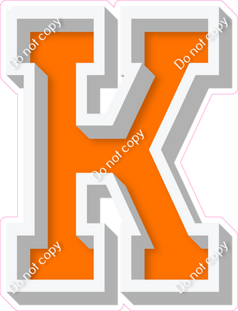 VA 18" Individuals - Flat Orange K