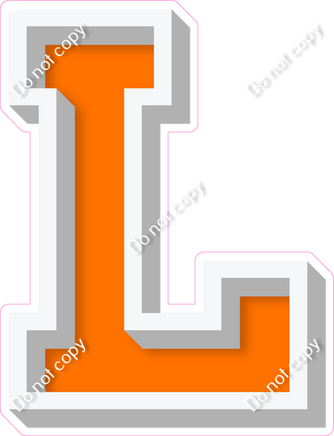 VA 18" Individuals - Flat Orange L