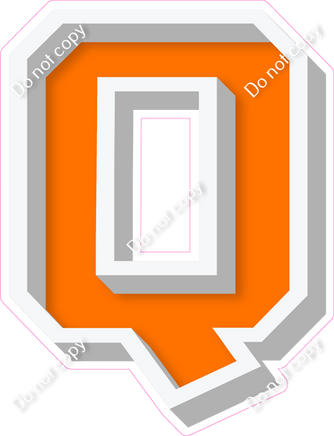 VA 18" Individuals - Flat Orange Q