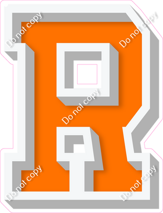 VA 18" Individuals - Flat Orange R