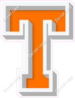 VA 18" Individuals - Flat Orange T