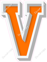 VA 18" Individuals - Flat Orange V