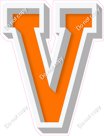 VA 18" Individuals - Flat Orange V