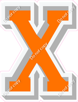 VA 18" Individuals - Flat Orange X