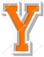 VA 18" Individuals - Flat Orange Y
