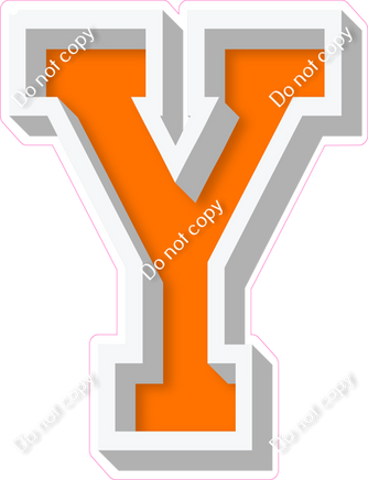 VA 18" Individuals - Flat Orange Y