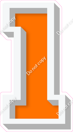 VA 18" Individuals - Flat Orange 1