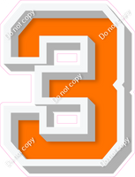VA 18" Individuals - Flat Orange 3