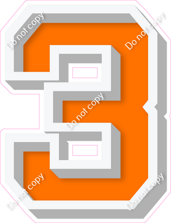 VA 18" Individuals - Flat Orange 3